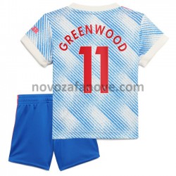 Nogometni Dres Manchester United Mason Greenwood 11 Dječji Gostujući 2021-2022 Kratkih Rukava