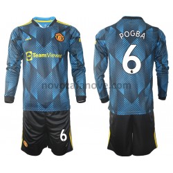 Nogometni Dres Manchester United Paul Pogba 6 Dječji Treći 2021-2022 Dugim Rukavima