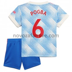 Nogometni Dres Manchester United Pogba 6 Dječji Gostujući 2021-2022 Kratkih Rukava