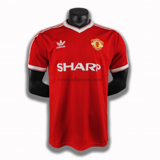 Nogometni Dres Manchester United Retro Domaći 1984 Kratkih Rukava