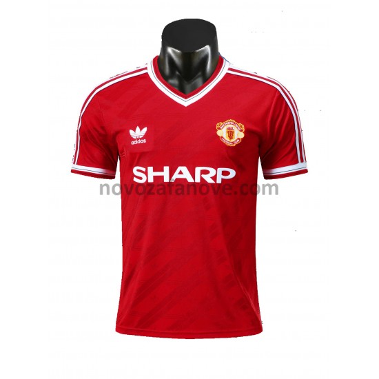 Nogometni Dres Manchester United Retro Domaći 1986 Kratkih Rukava