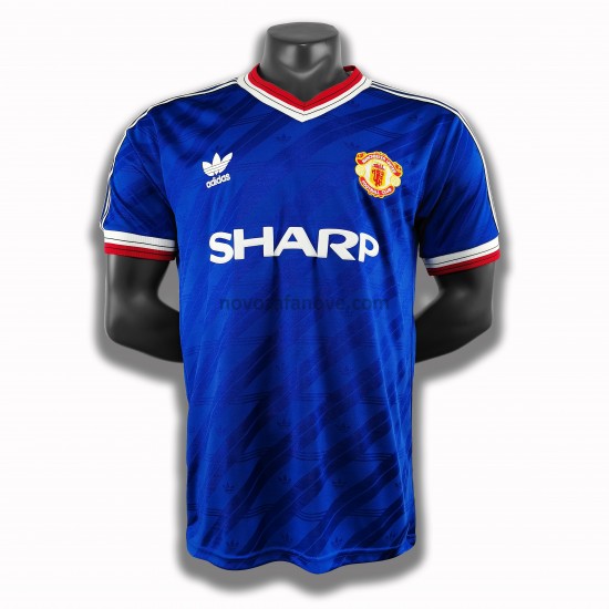 Nogometni Dres Manchester United Retro Treći 1986 Kratkih Rukava