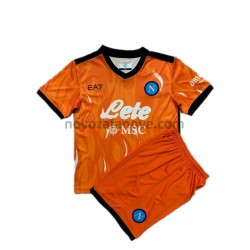 Nogometni Dres SSC Napoli Golmanski Dječji Treći 2021-2022 Kratkih Rukava