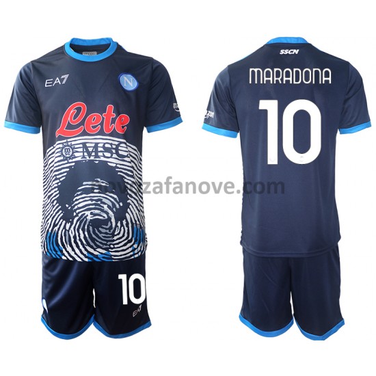 Nogometni Dres SSC Napoli Diego Maradona 10 Special 2 Dječji Domaći 2021-2022 Kratkih Rukava