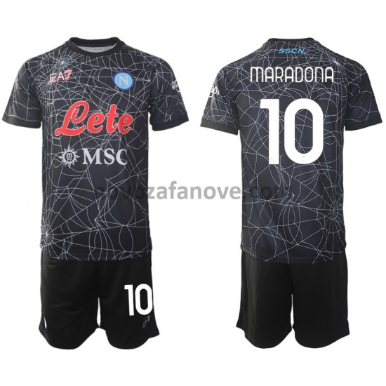 Nogometni Dres SSC Napoli Diego Maradona 10 Special Dječji Domaći 2021-2022 Kratkih Rukava