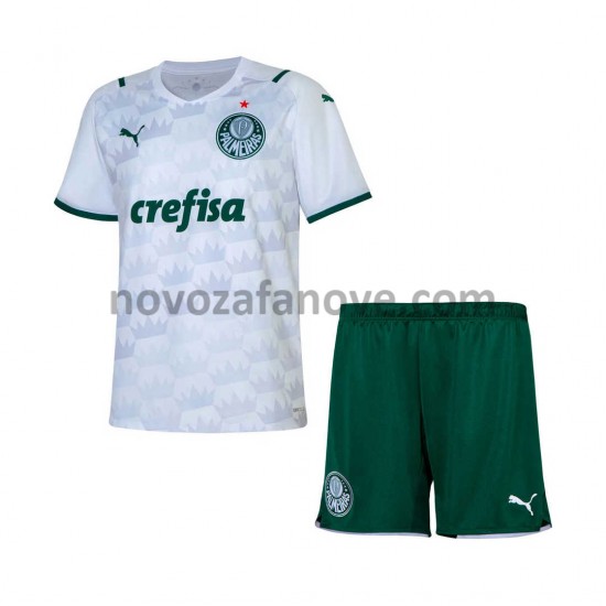Nogometni Dres Palmeiras Dječji Gostujući 2021-2022 Kratkih Rukava