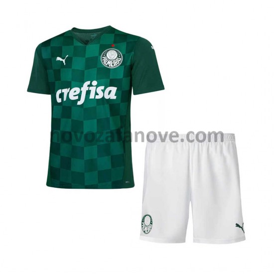 Nogometni Dres Palmeiras Dječji Domaći 2021-2022 Kratkih Rukava