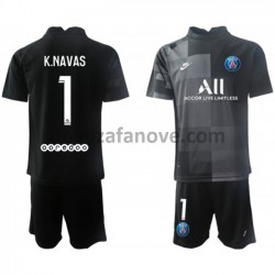 Nogometni Dres Paris Saint-Germain Golmanski Keylor Navas 1 Dječji Gostujući 2021-2022 Kratkih Rukava