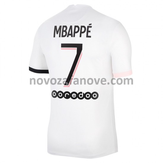 Nogometni Dres Paris Saint-Germain Kylian Mbappé 7 Gostujući 2021-2022 Kratkih Rukava