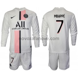 Nogometni Dres Paris Saint-Germain Kylian Mbappé 7 Dječji Gostujući 2021-2022 Dugim Rukavima
