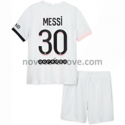 Nogometni Dres Paris Saint-Germain Lionel Messi 30 Dječji Gostujući 2021-2022 Kratkih Rukava