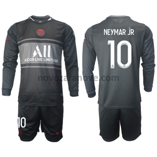 Nogometni Dres Paris Saint-Germain Neymar JR 10 Dječji Treći 2021-2022 Dugim Rukavima