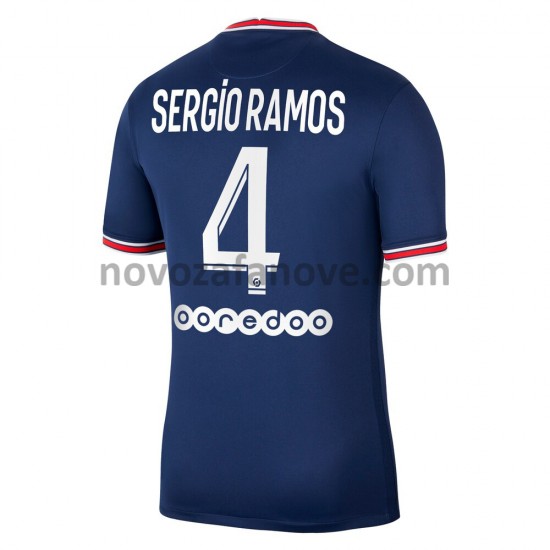Nogometni Dres Paris Saint-Germain Sergio Ramos 4 Domaći 2021-2022 Kratkih Rukava