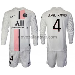 Nogometni Dres Paris Saint-Germain Sergio Ramos 4 Dječji Gostujući 2021-2022 Dugim Rukavima