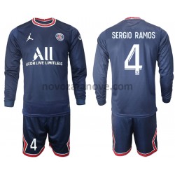 Nogometni Dres Paris Saint-Germain Sergio Ramos 4 Dječji Domaći 2021-2022 Dugim Rukavima