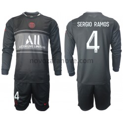 Nogometni Dres Paris Saint-Germain Sergio Ramos 4 Dječji Treći 2021-2022 Dugim Rukavima
