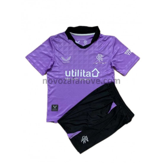 Nogometni Dres Rangers Dječji Treći 2021-2022 Kratkih Rukava