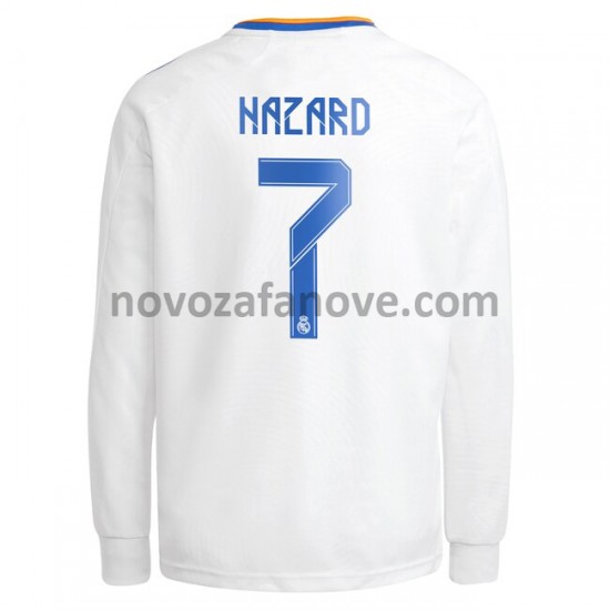 Nogometni Dres Real Madrid Eden Hazard 7 Domaći 2021-2022 Dugim Rukavima