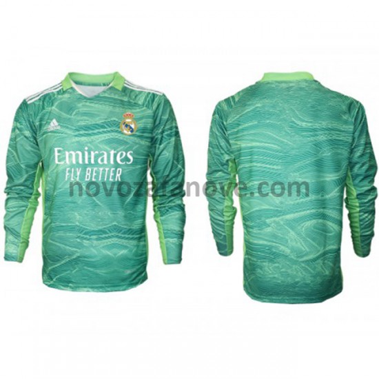 Nogometni Dres Real Madrid Golmanski Treći 2021-2022 Dugim Rukavima