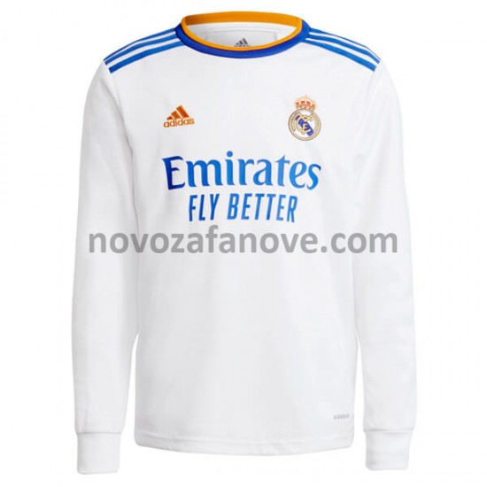 Nogometni Dres Real Madrid Domaći 2021-2022 Dugim Rukavima