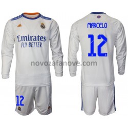 Nogometni Dres Real Madrid Marcelo 12 Dječji Domaći 2021-2022 Dugim Rukavima