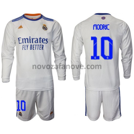 Nogometni Dres Real Madrid Modric 10 Dječji Domaći 2021-2022 Dugim Rukavima
