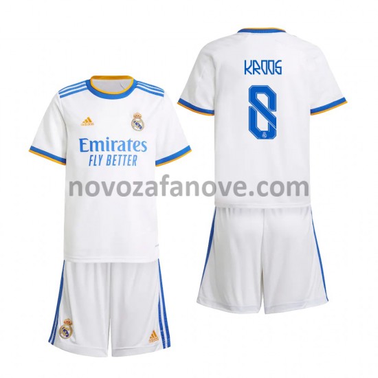Nogometni Dres Real Madrid Toni Kroos 8 Dječji Domaći 2021-2022 Kratkih Rukava