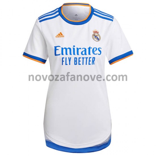Nogometni Dres Real Madrid Ženska Domaći 2021-2022 Kratkih Rukava