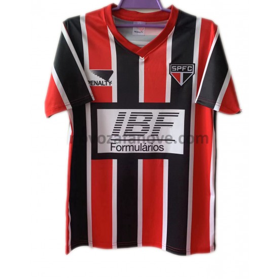 Nogometni Dres São Paulo Retro Gostujući 1991 Kratkih Rukava