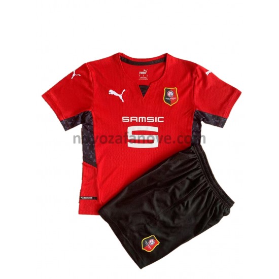 Nogometni Dres Stade Rennais Dječji Domaći 2021-2022 Kratkih Rukava