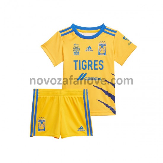 Nogometni Dres Tigres UANL Dječji Domaći 2021-2022 Kratkih Rukava