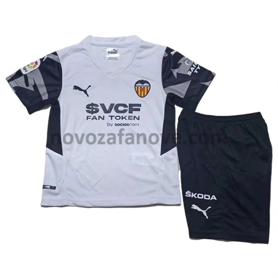 Nogometni Dres Valencia CF Dječji Domaći 2021-2022 Kratkih Rukava