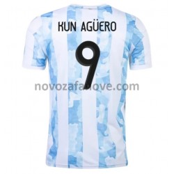 Nogometni Dres Argentina Kun Aguero 9 Domaći 2021 Kratkih Rukava
