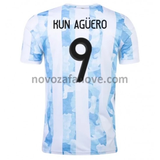 Nogometni Dres Argentina Kun Aguero 9 Domaći 2021 Kratkih Rukava