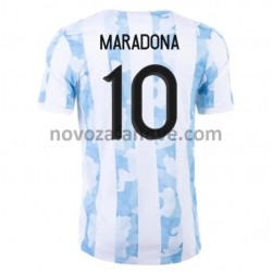 Nogometni Dres Argentina Maradona 10 Domaći 2021 Kratkih Rukava