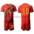Nogometni Dres Belgija Eden Hazard 10 Dječji Domaći Euro 2020 Kratkih Rukava