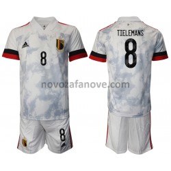 Nogometni Dres Belgija Youri Tielemans 8 Dječji Gostujući Euro 2020 Kratkih Rukava