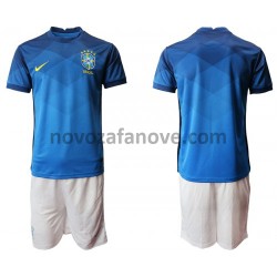 Nogometni Dres Brazil Dječji Gostujući 2020-2021 Kratkih Rukava