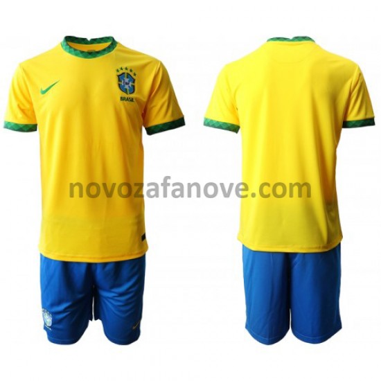Nogometni Dres Brazil Dječji Domaći 2020-2021 Kratkih Rukava