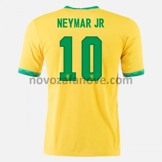 Nogometni Dres Brazil Neymar JR 10 Domaći 2020-2021 Kratkih Rukava