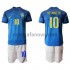 Nogometni Dres Brazil Neymar JR 10 Dječji Gostujući 2020-2021 Kratkih Rukava