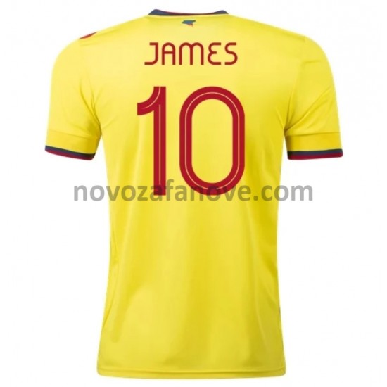 Nogometni Dres Kolumbija James 10 Domaći 2020-2021 Kratkih Rukava