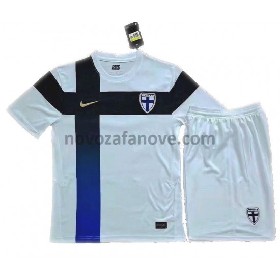 Nogometni Dres Finski Dječji Domaći Euro 2020 Kratkih Rukava