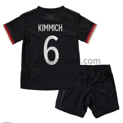 Nogometni Dres Njemačka Joshua Kimmich 6 Dječji Gostujući Euro 2020 Kratkih Rukava