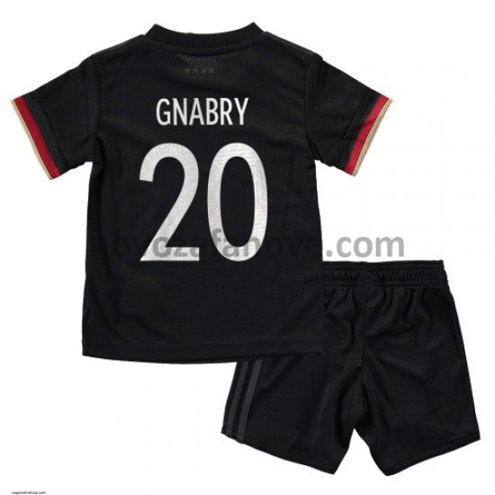Nogometni Dres Njemačka Serge Gnabry 20 Dječji Gostujući Euro 2020 Kratkih Rukava