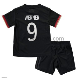 Nogometni Dres Njemačka Timo Werner 9 Dječji Gostujući Euro 2020 Kratkih Rukava
