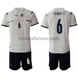 Nogometni Dres Italija Marco Verratti 6 Dječji Gostujući 2021-2022 Kratkih Rukava