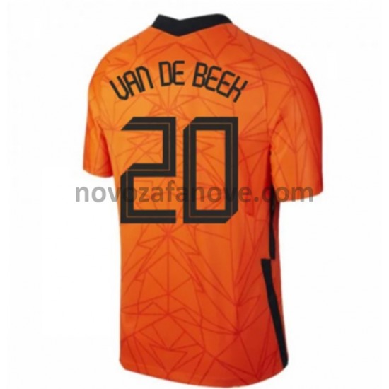 Nogometni Dres Nizozemska Donny van de Beek 20 Domaći Euro 2020 Kratkih Rukava