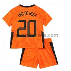 Nogometni Dres Nizozemska Donny van de Beek 20 Dječji Domaći Euro 2020 Kratkih Rukava