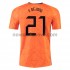 Nogometni Dres Nizozemska Frenkie de Jong 21 Domaći Euro 2020 Kratkih Rukava